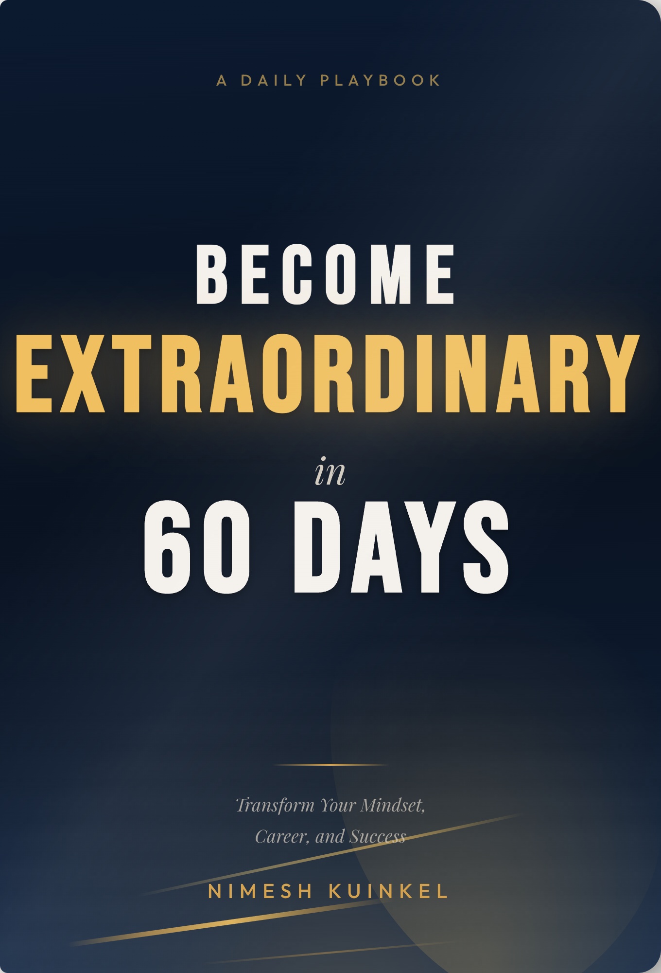 Become Extraordinary in 60 Days — Book Cover